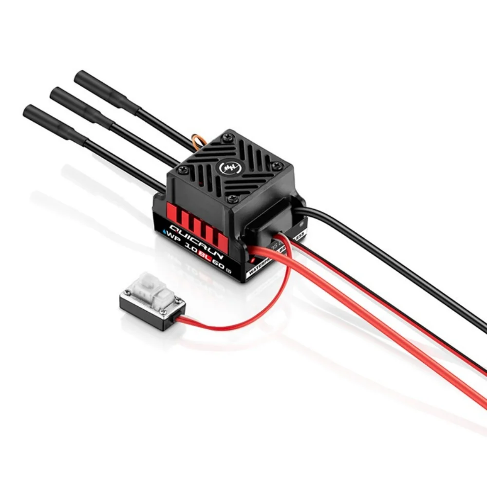 FATJAY Hobbywing QuicRun-WP-10BL60-G2 60A مقاوم للماء بدون فرش ESC وحدة تحكم في السرعة ومحرك G2 لعربة السيارة 1/10