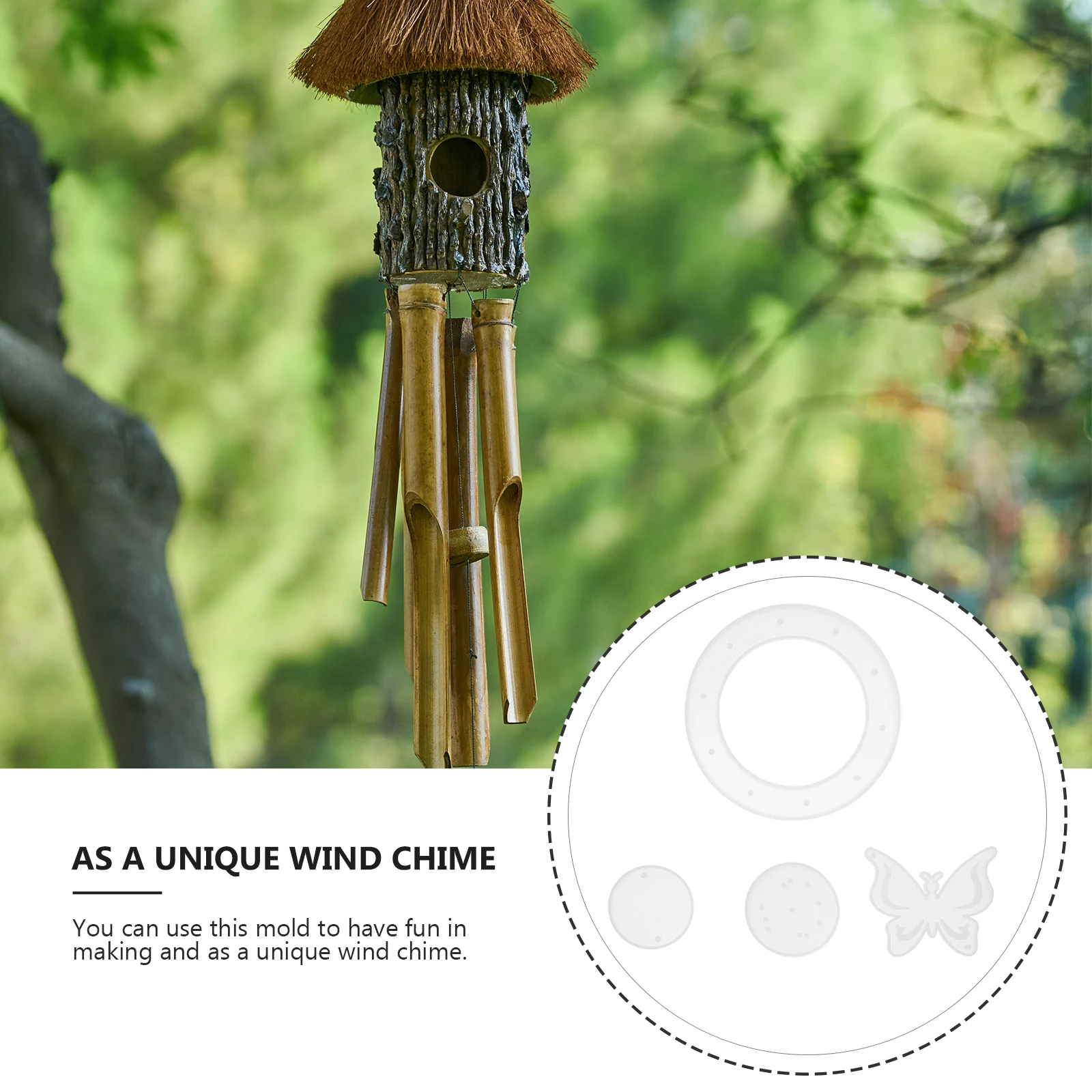 

Butterfly Mold Pendant Wind Chime DIY Household Casting Silica Gel Making Epoxy