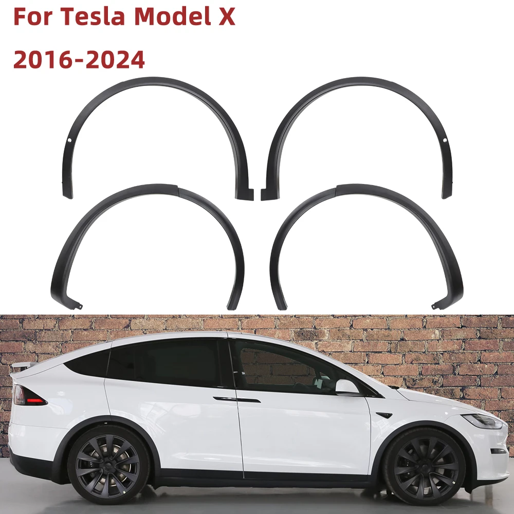 

Car Wheel Eyebrow Arch Flare Fender Molding Trim For Tesla Model X 2016-2024 1078207-00-F 1078209-00-F 1035288-00-L 1035289-00-L