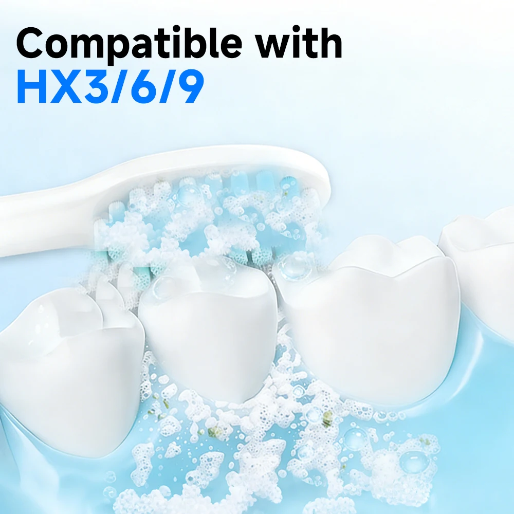 

Replacement Brush Heads Compatible with Philips Sonicare DiamondClean HX3/HX6/HX9 Series Electric Toothbrush Heads HX6064HX6100