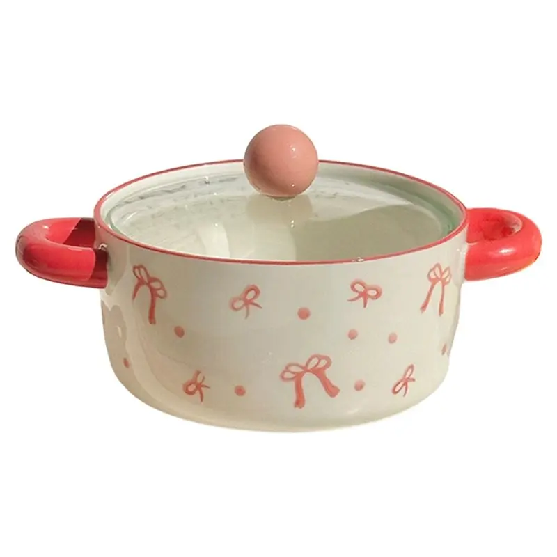 

ABDJ- Instant Noodle Bowl With Lid And Large Capacity, High-Looking Double-Ear Design Included