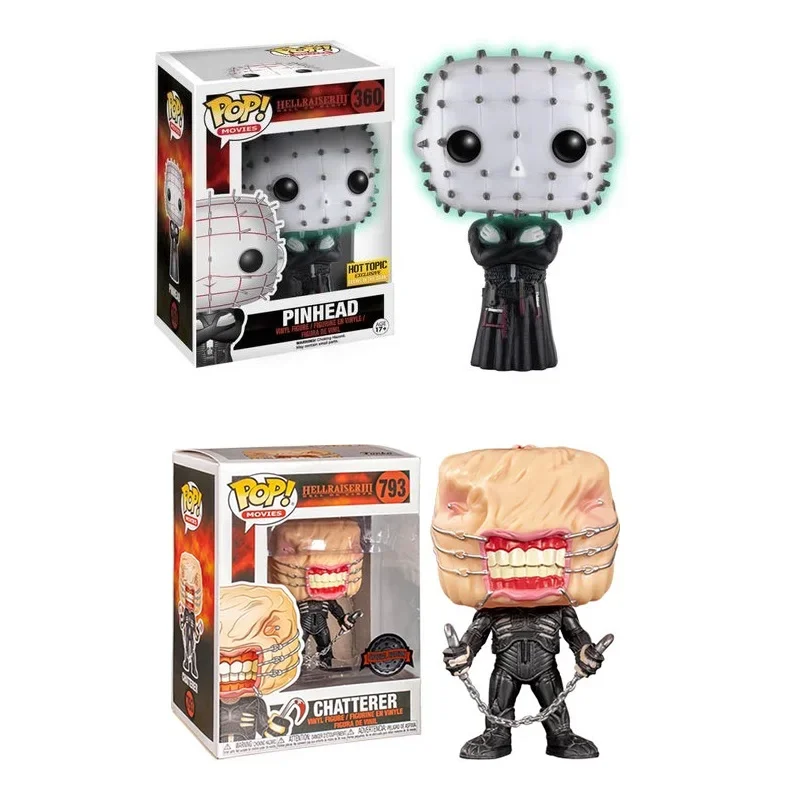 Funko Pop Horror Movies Hellraiser III Pinhead 360# CHATTERER 793# Vinyl Figure Hot Topic Exclusive Collection Model Gifts Toys