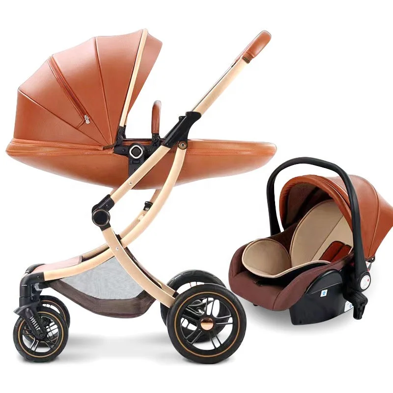 buy China European standard double direction egg shape baby stroller 3 in 1 pram with adjustable canopy for 0-3 years