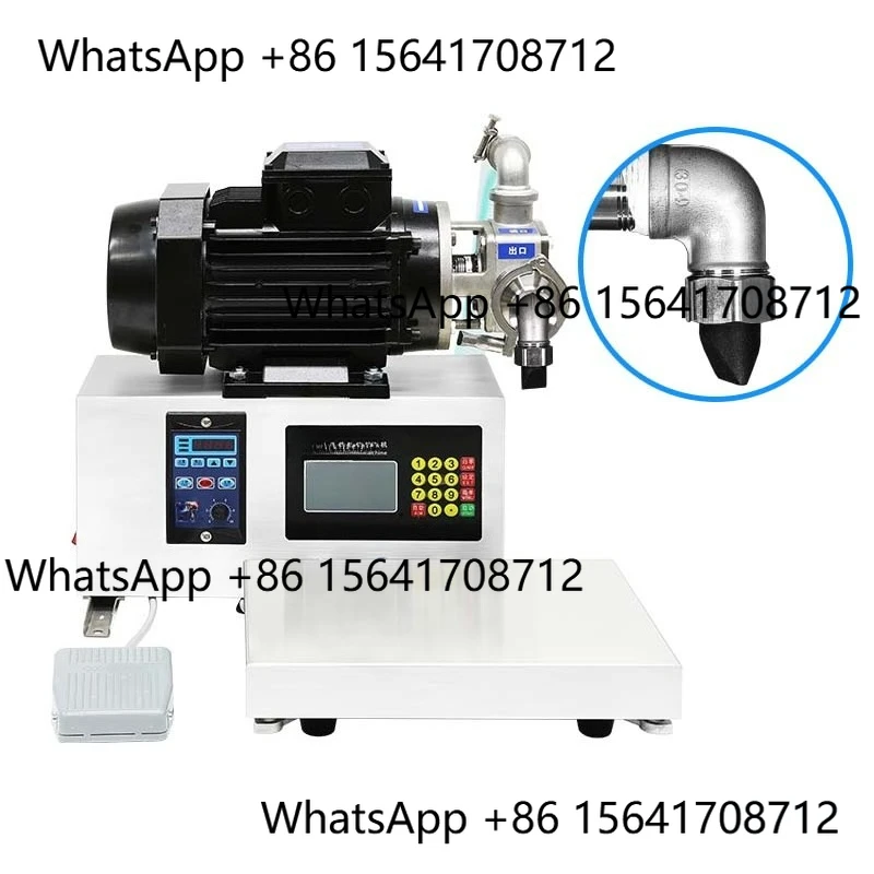 آلة تعبئة P الدوارة شبه الأوتوماتيكية Peiqi 35L تدفق كبير صلصة الصويا منظف حليب الصويا وزنها