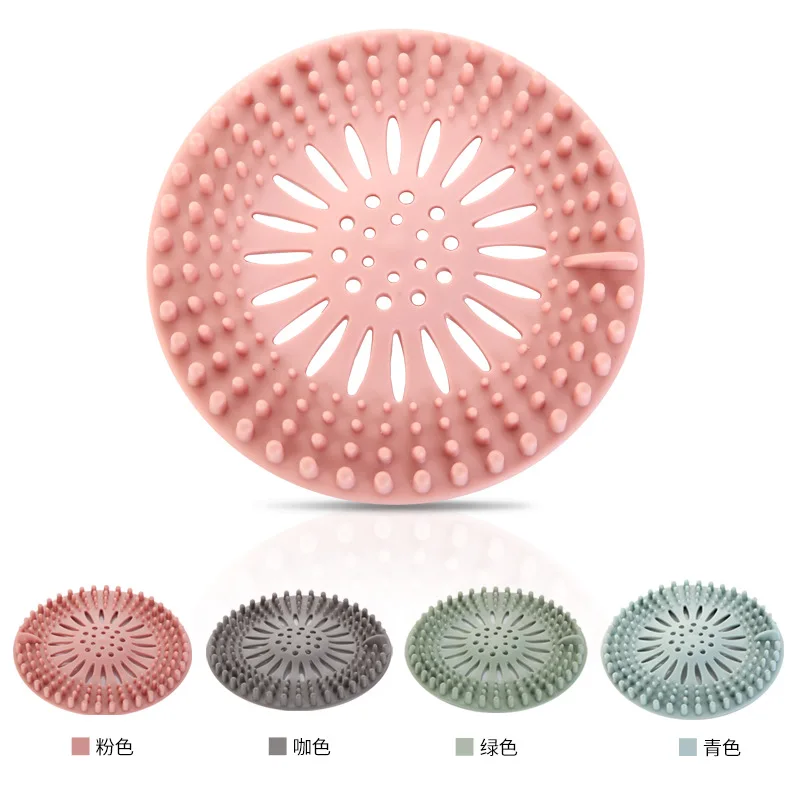 1Pc Sink Strainer Bathroom Sewer Filter Floor Drain Drain Hair Catcher Bath Shower Stopper Plug Anti Blocking Bathroom Products