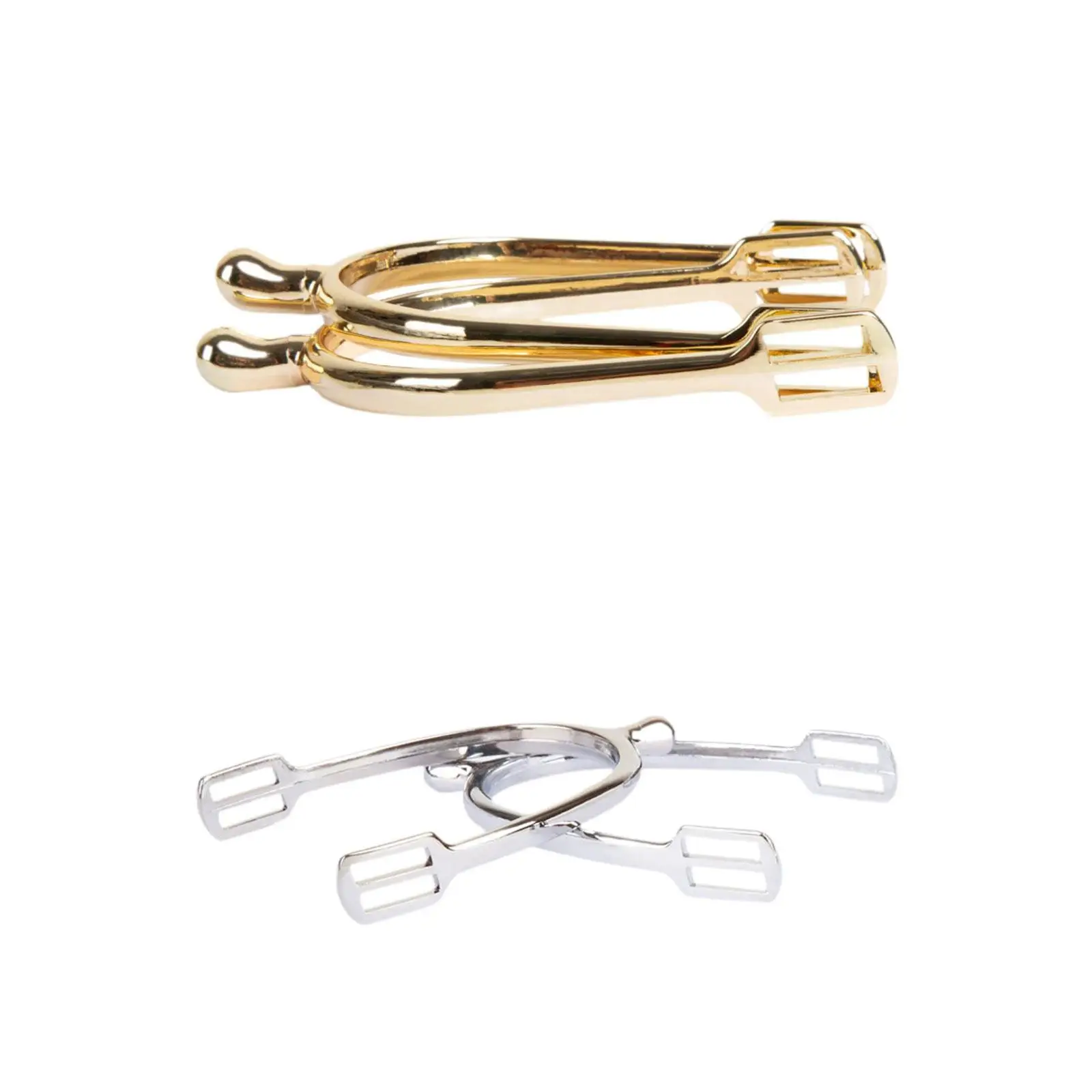 Espolones de caballo de metal Equipo ecuestre de diseño occidental clásico para hombres y mujeres Entrenamiento y doma