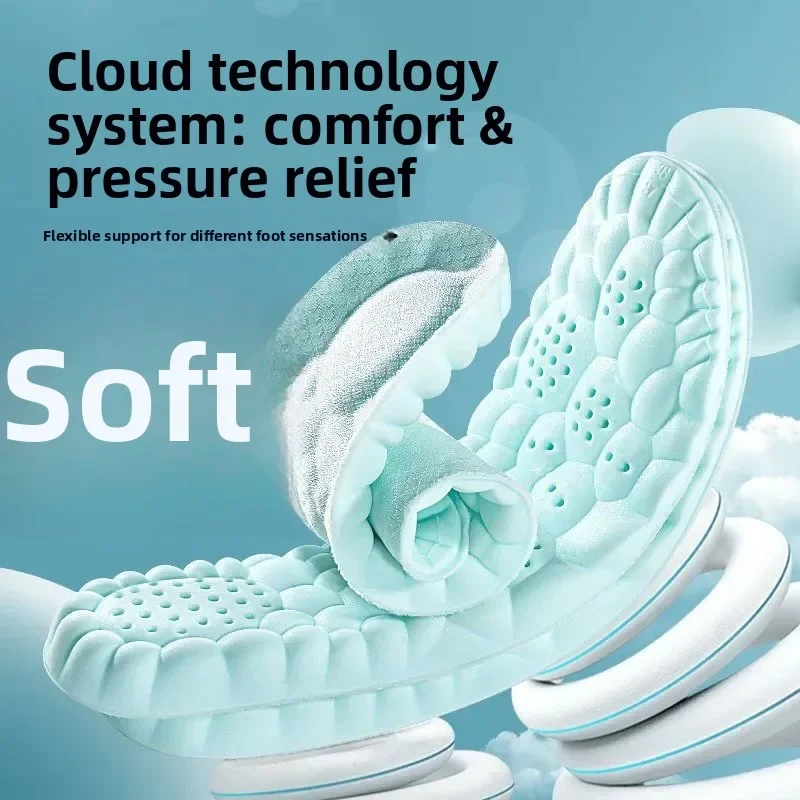 نعال داخلية رياضية مزيلة للعرق بالنعناع: مقاومة للرائحة، ماصة للعرق، مسامية، نعل ناعم، راحة تشبه السحابة لتخفيف الآلام. #2