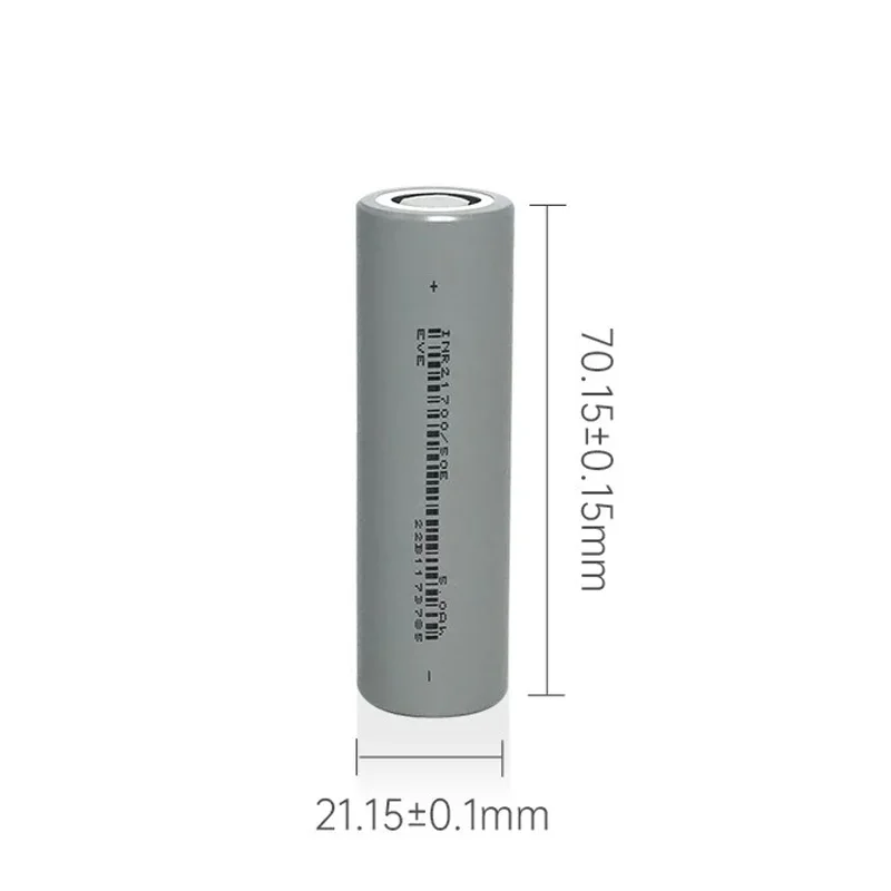 1-20 قطعة EVE 50E 21700 4800mah CDR 15A 3.7 فولت 3C بطارية قابلة للشحن خلية بطارية ليثيوم عالية السعة للعب المصباح