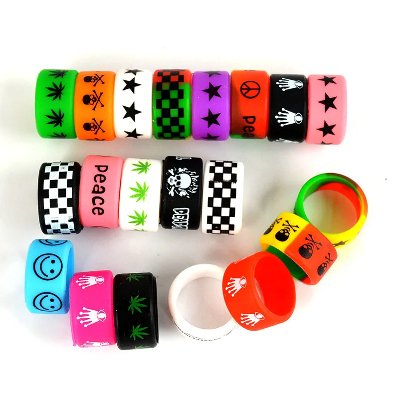1/10/15PCS For RBA RDA Band Vape Mods Mechanical Silicone Tank Anti Slip Rings Vapor Colorful