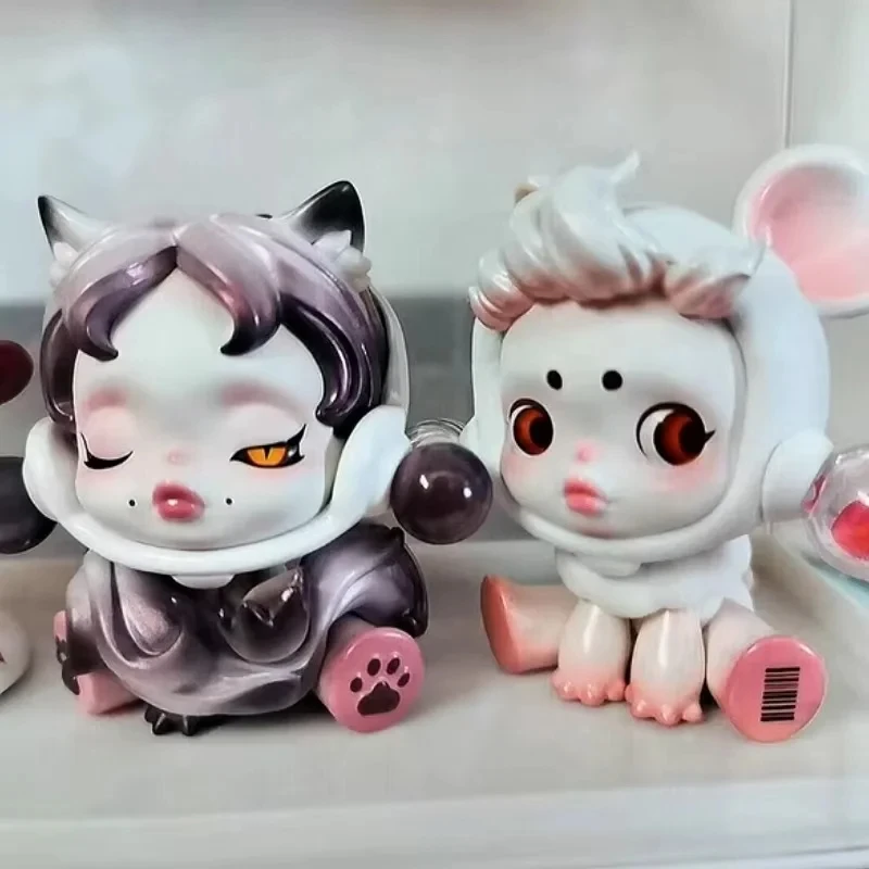 Heiße Neue Anime Skullpanda Die Schrei Der Tiere Serie Blind Box Puppe Spielzeug Kawaii Modell Puppen Desktop Spielzeug Ornamente Geburtstag Geschenke