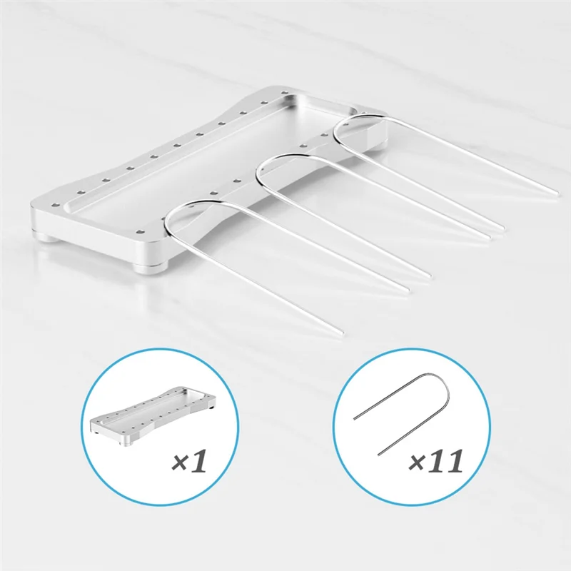 B49C Vinyl Record Display Rack Metal Stand For 7" And 12" Albums 10-Slot Organizer For Music Lovers For Home And Office Silver