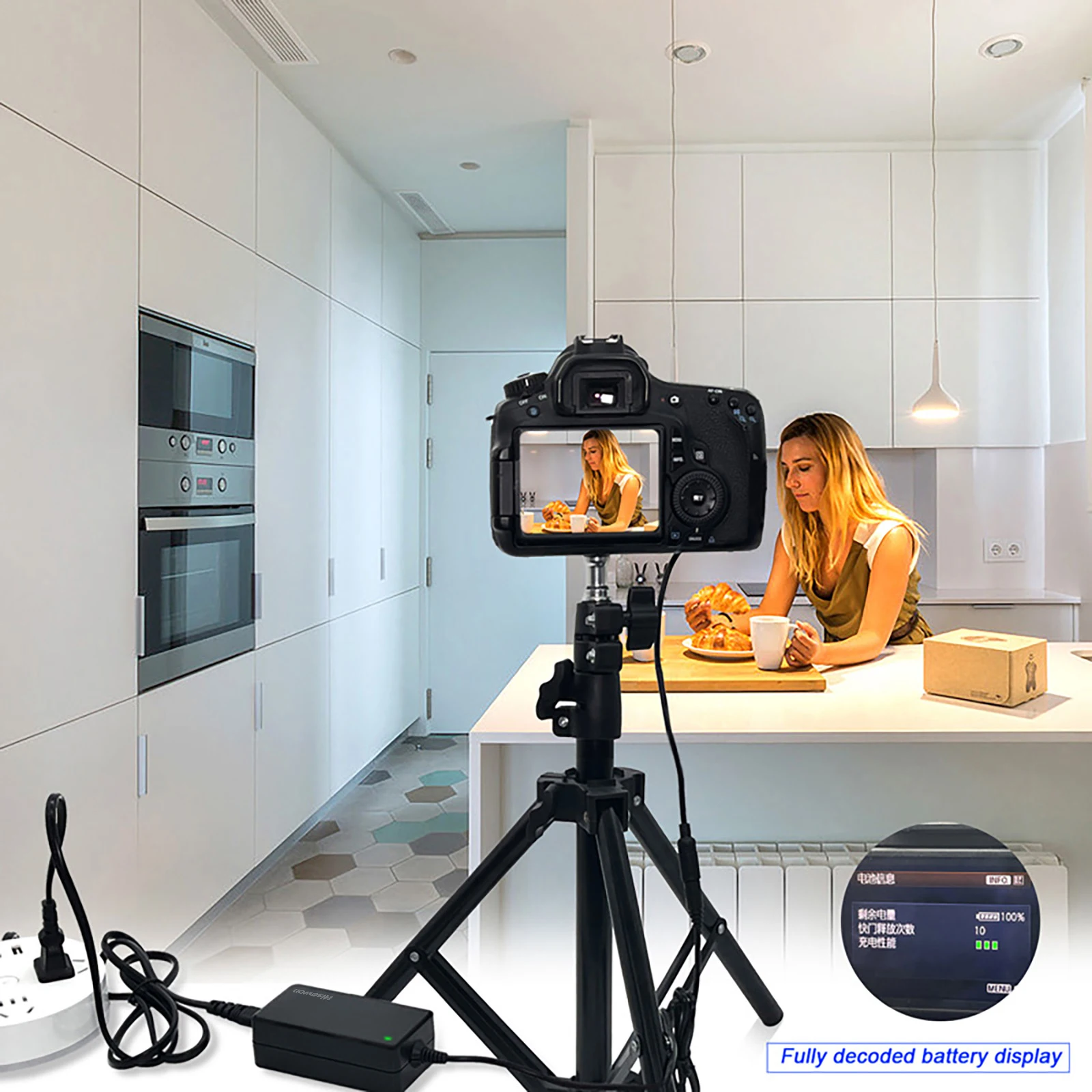 NP-FZ100 AC Adapter Dummy Battery Kit for Sony Alpha A7 III, A7R III, A7S III, A7 IV, A7R IV, A7R V, A7C, A7C II, A7CR, A6600