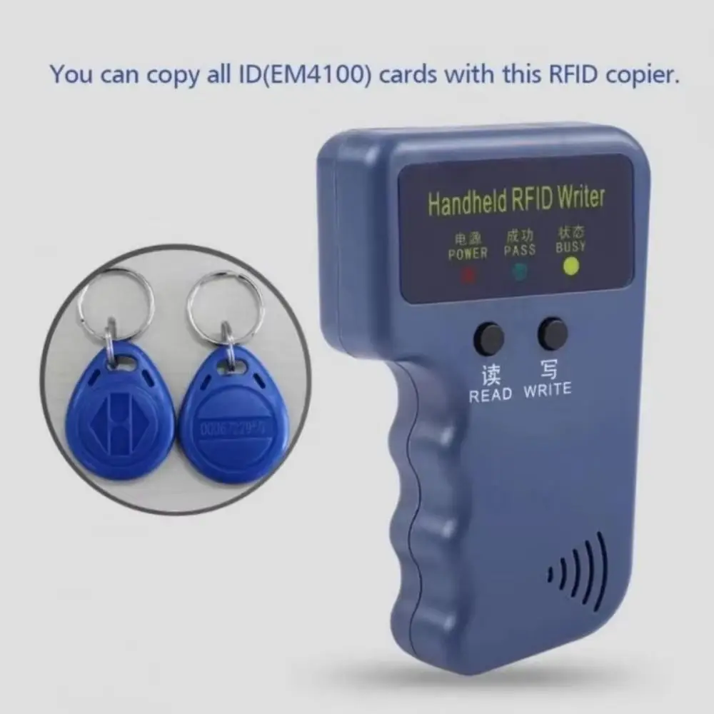 Programmable ID Card Handheld Duplicator Low-frequency Rewritable ID Card Copying Machine Handheld Design Waterproof