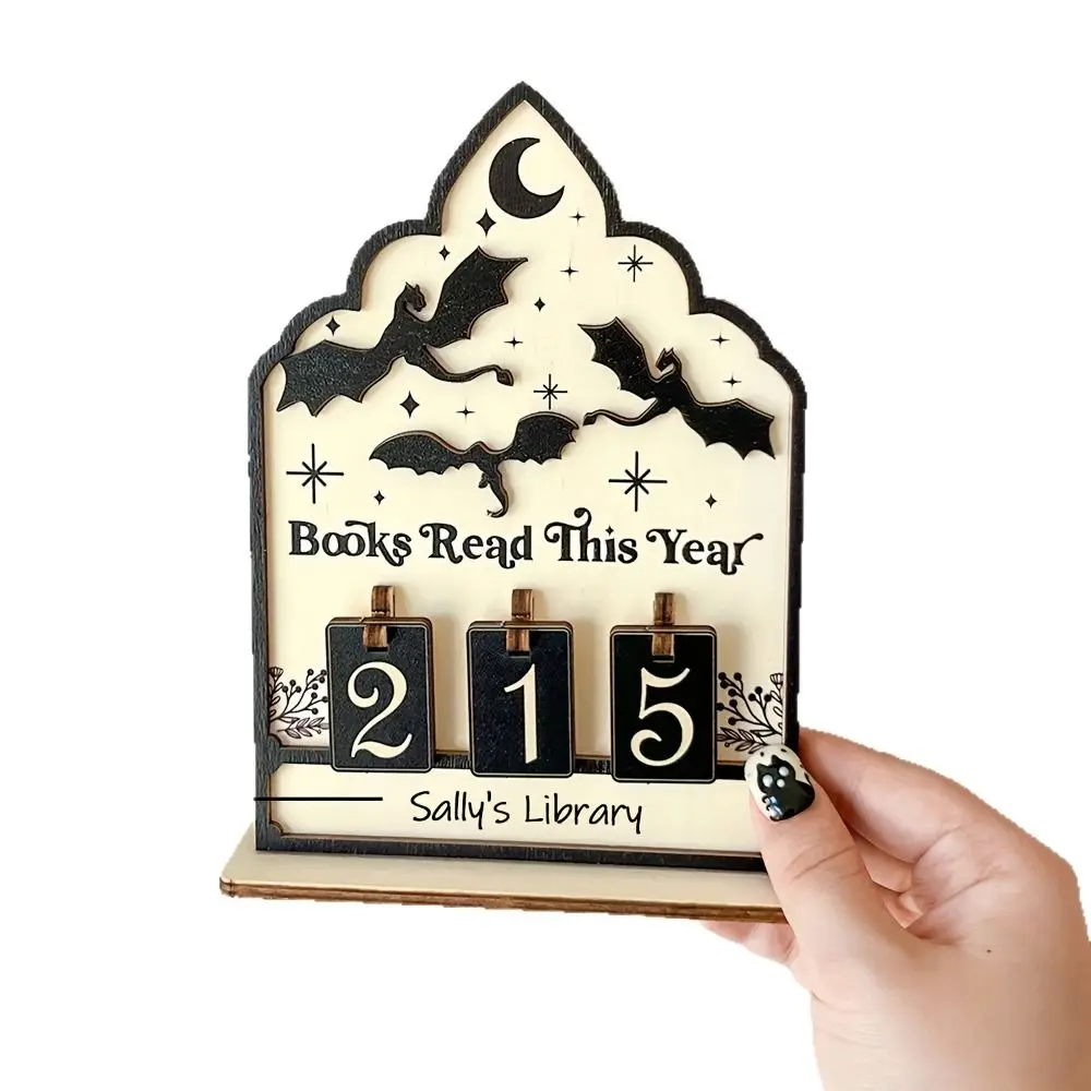 

Wooden Books Read Tracker Books Read This Year Book Lovers Reading Tracker Signage Gift Reading Challenge Tracker