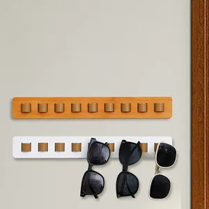 Wooden glasses storage rack mounted on the wall sunglasses rack glasses storage rack display 8 Main Sales Glasses Hates - №1