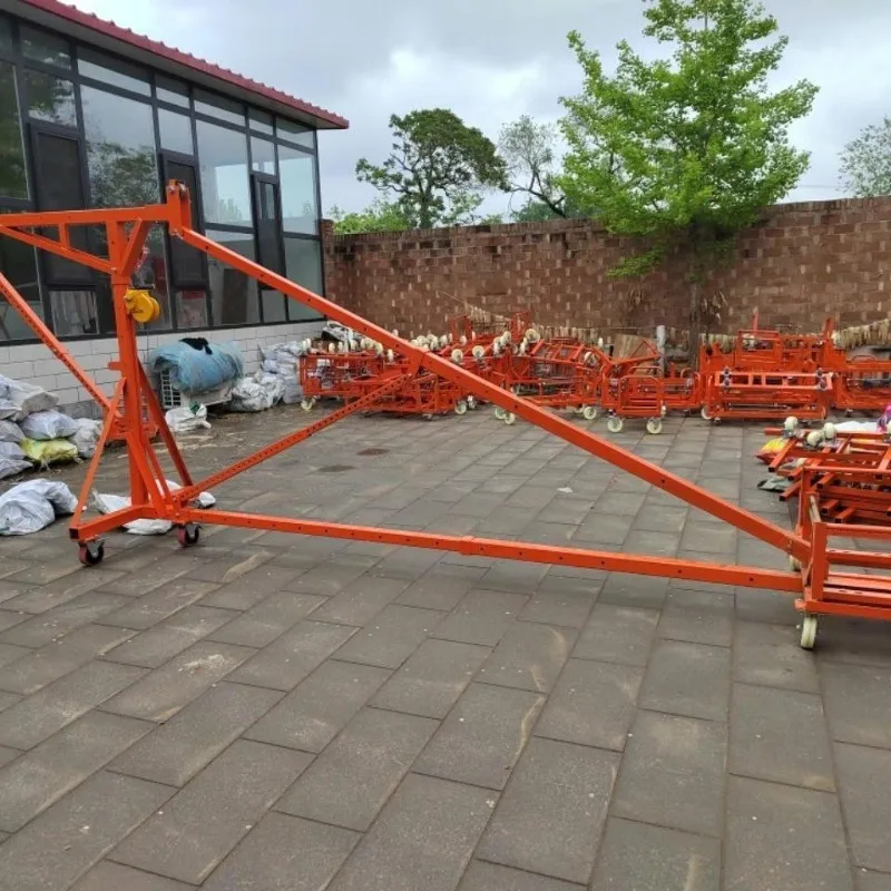 デュアルモータークレーン 220V 家庭用ドア・窓ガラス吊り上げクレーン 小型1トン電動吊り上げクレーン