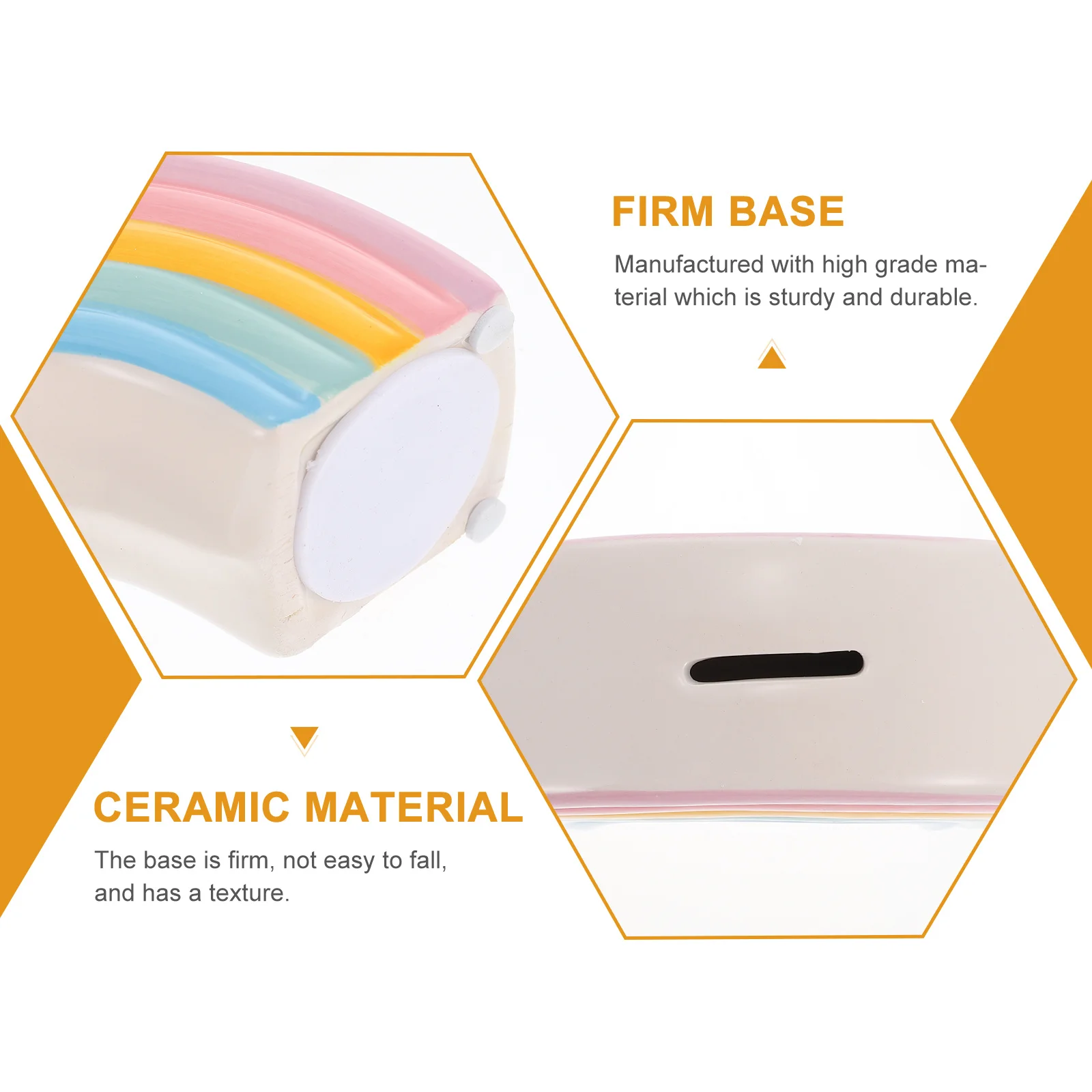 Creatieve Regenboog Spaarpot Keramische Geld Opbergdoos voor Kinderen Desktop Decoratie Schattige Kinderen Spaarpot Muntcontainer