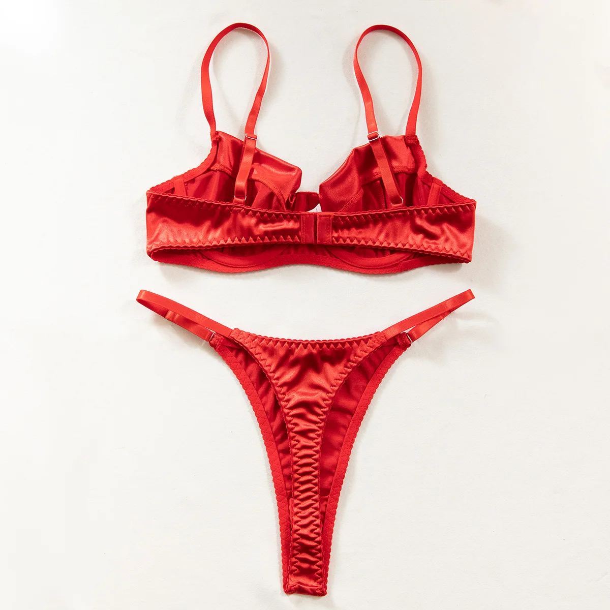 Summer Women Underwear Set Sexy Silken Push-up Bras Women’s Lingerie Stores Intimates Bra and Thong Lingerie Set