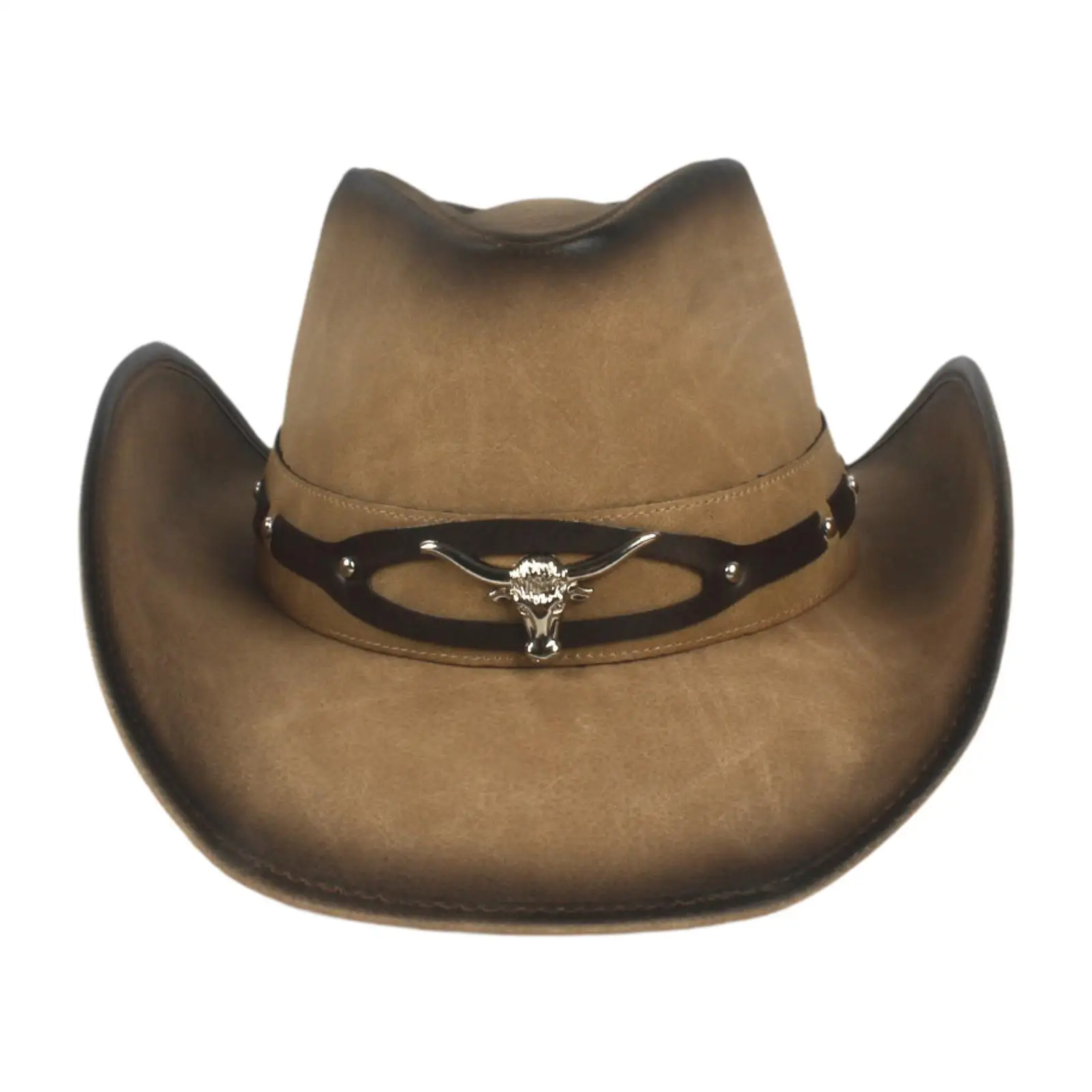 Cowboy Hat Decor Wide Brim Cap for Costume Accessories Gift Fall Carnival Winter