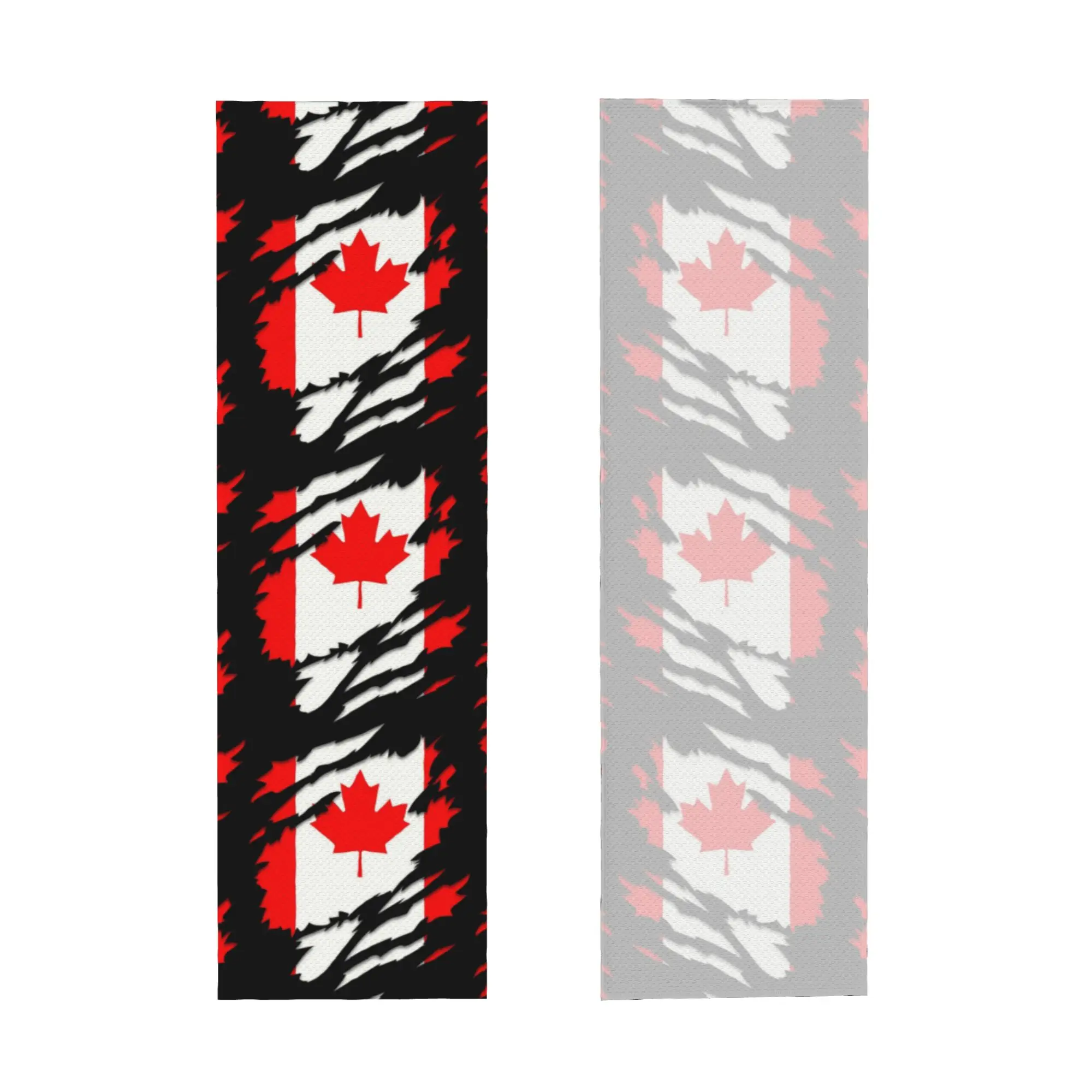 Cold Exercise Towel Canada Flag Ripped Graphic Beach Sports Yoga Swimming Camping Towel Refreshing Sports Scarf Face Towels