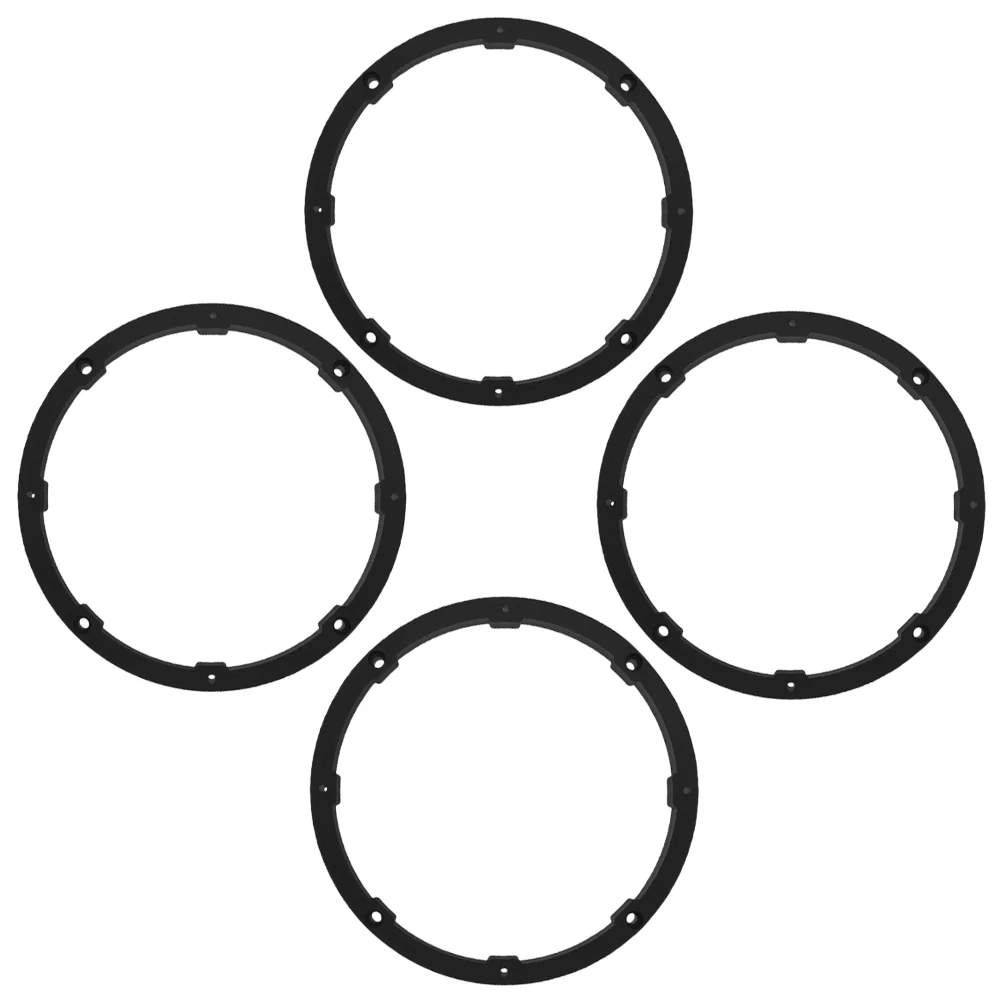 

4pcs 6.5 Inch Car Speaker Spacer Ring Pvc Riser For Enhanced Sound Quality Universal Fit Stackable Automotive Speaker Adapter