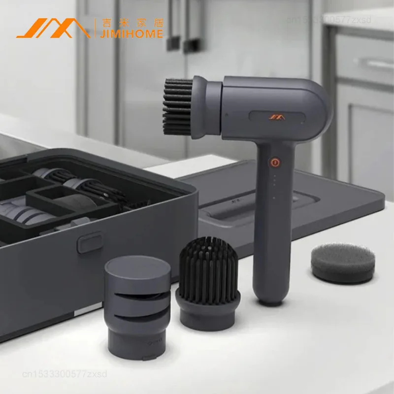 

JIMIHOME электрическая вращающаяся щетка для чистки, бытовой электронный набор для чистки, многофункциональный вращающийся скруббер для ванной комнаты, кухни
