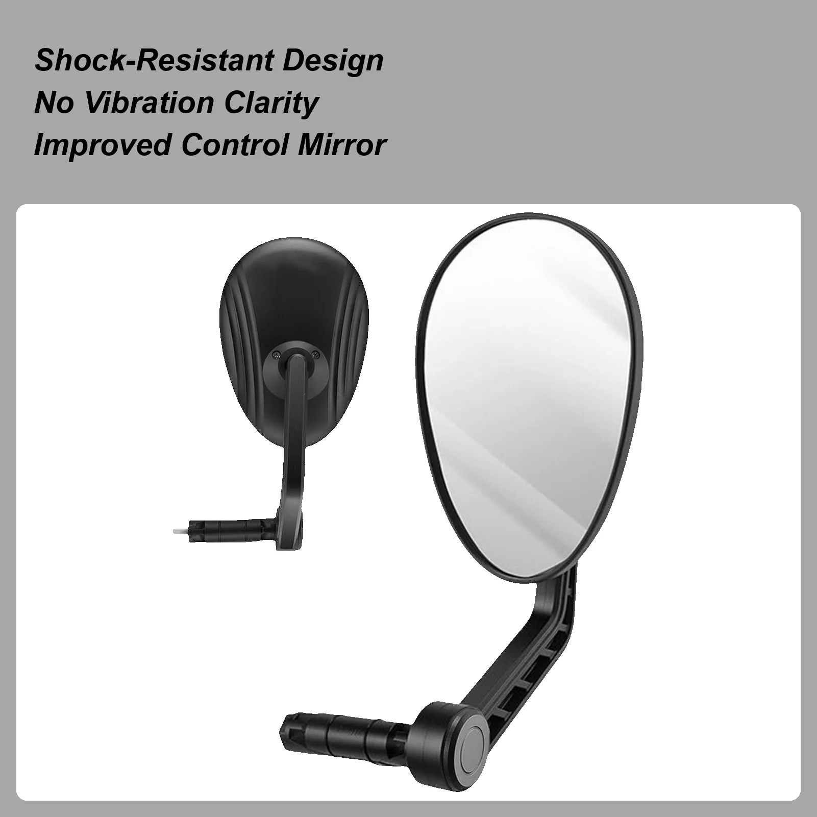 

Bike Side Mirror Anti-Shake 360-Degree Rotatable Bike Bar End Mount Rearview Mirror for Urban Mountain Commuting Adventure