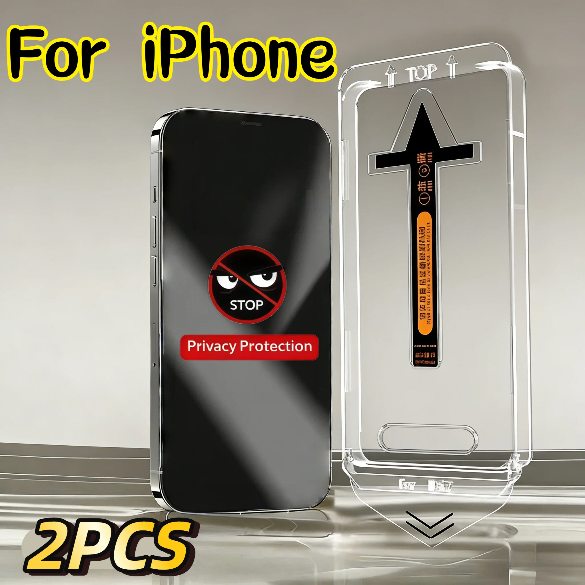 

2pcs Tempered Glass Screen Protector for iPhone 17 16 15 14 13 XS XR Pro Max Easy Install Anti-Scratch Protective Film