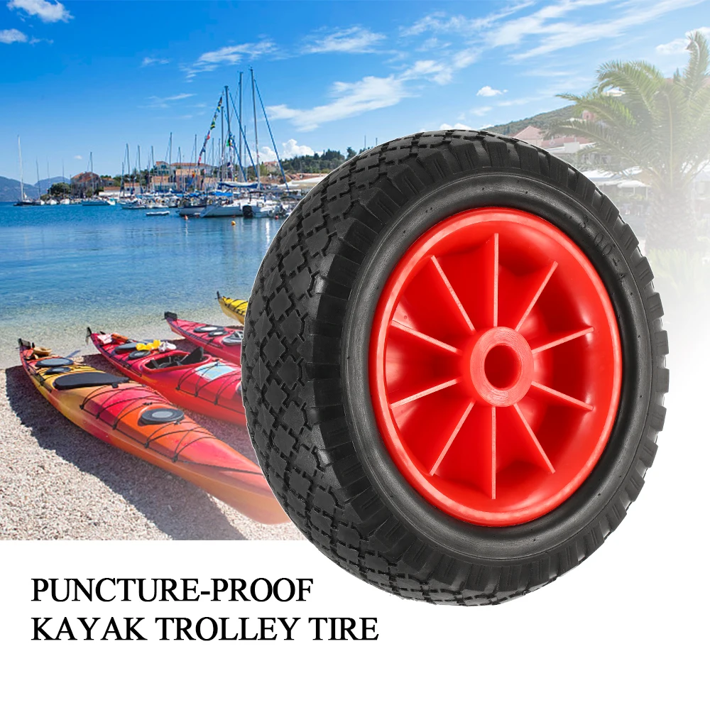 1pc 8'' / 10'' Inflatable Tire Wheel for Kayak Canoe Trolley Cart Replacement Tire paddle accessories