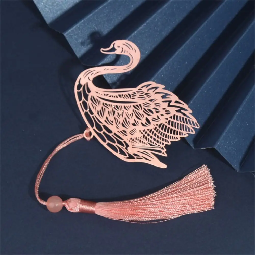 Gift Apricot Leaf Birthday Gift Metal Reading Bookmark Book Paginator Book Page Marker Hollowed Leaf Flower Bookmark