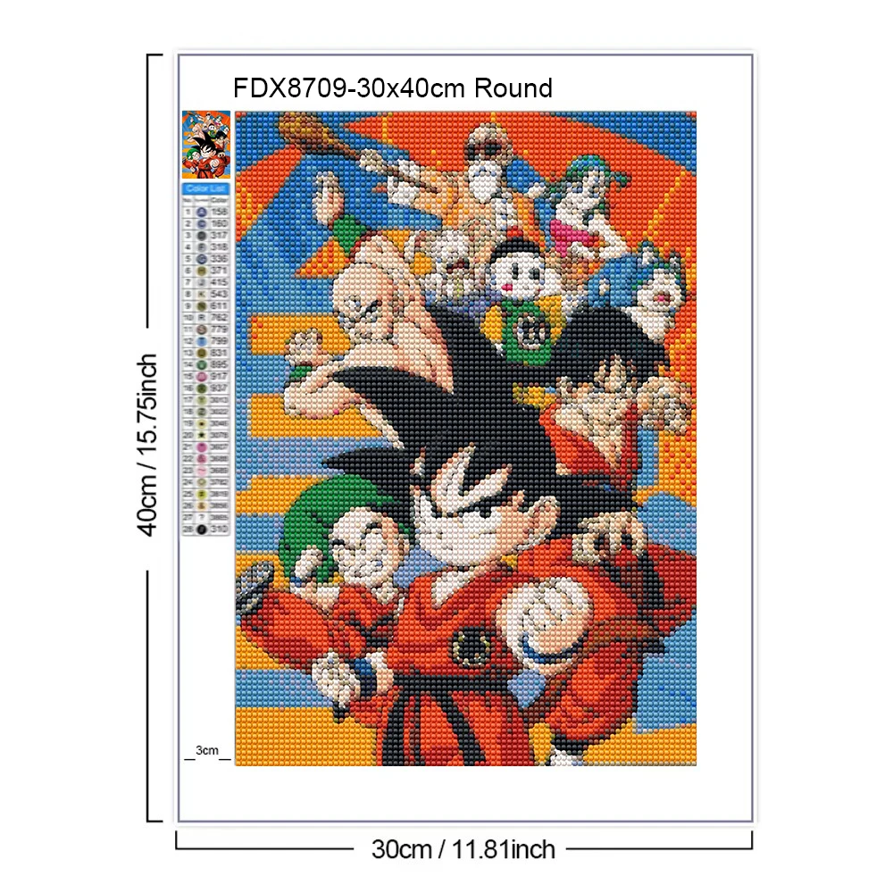 Pintura Diamante 5D Anime Supe - Resin Art Goku avaliação e preço