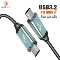 5M 8M USB 3.2 Gen 2 10Gbps Type C Active Optical Fast Charging Fiber Cable for iPhone Camera Oculus Link Quset 1/2 Steam VR