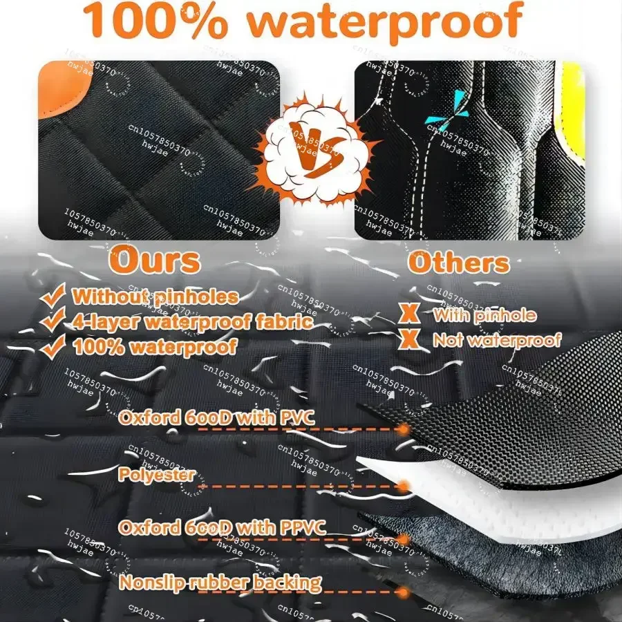 

Чехол-гамак для собак на заднее сиденье автомобиля, 100% водонепроницаемый, с сетчатым окном и боковой молнией, защита сидений и дверей