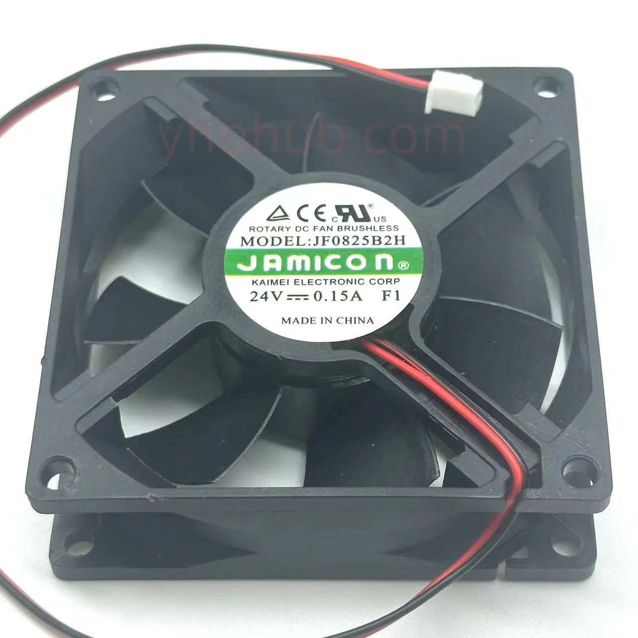 Jamicon JF0825B2H F1 DC 24V 0.15A 80x80x25mm 2-Wire Server Cooling Fan