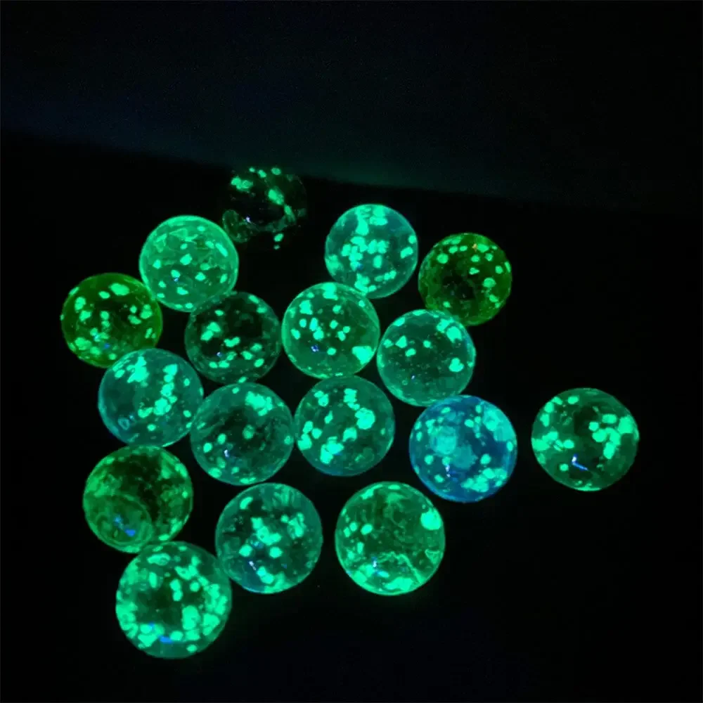 10pcs Luminous Glass Ball 12 มม.ครีมคอนโซลเกม Pinball เครื่องวัวขนาดเล็ก Marbles Pat ของเล่นเด็กเครื่องลูกปัด