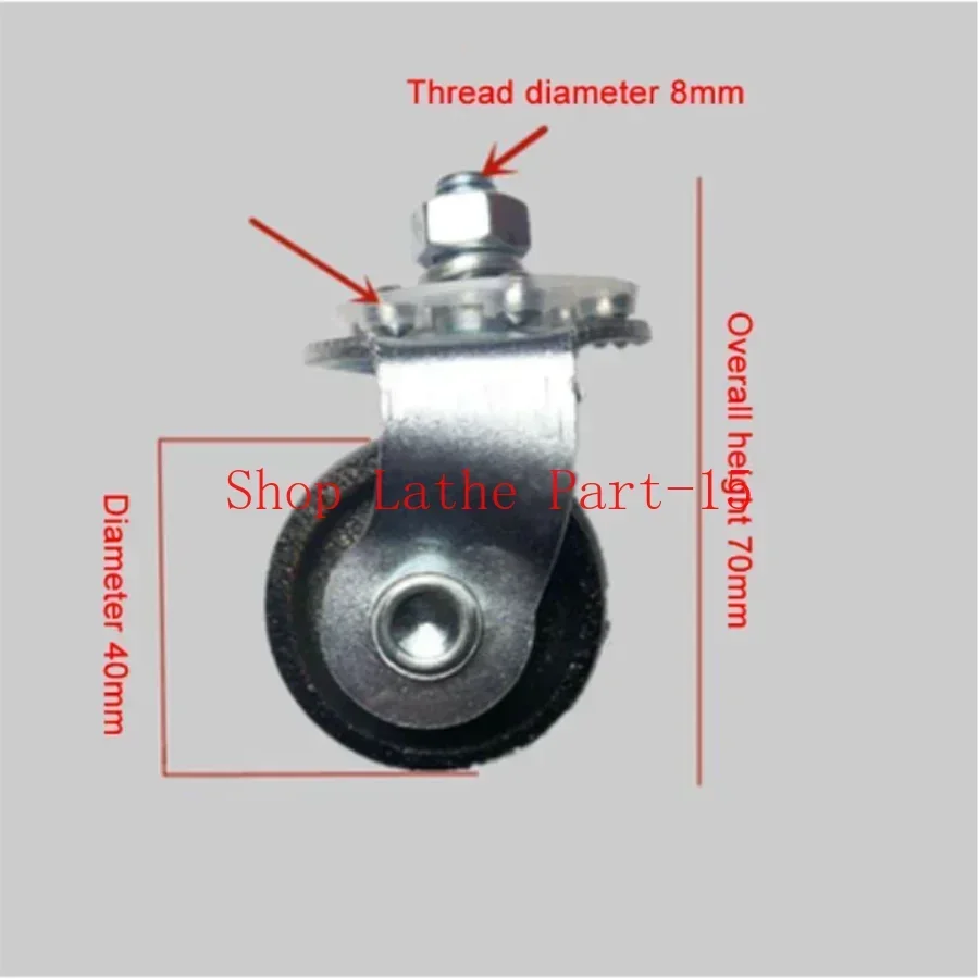 1PC Jack Universal Wheel Auto Part Transmission Bracket Wheels Engine Crane Rim Caster Full Iron Universal Wheel Accessories