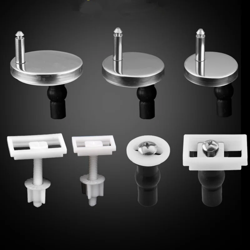 2Pcs Universal Toilet Seat Hinges Replacement Fittings Mountings Top Fix WC Bisagra Buckle Screw Toilet Accessories Repair Tools image 6