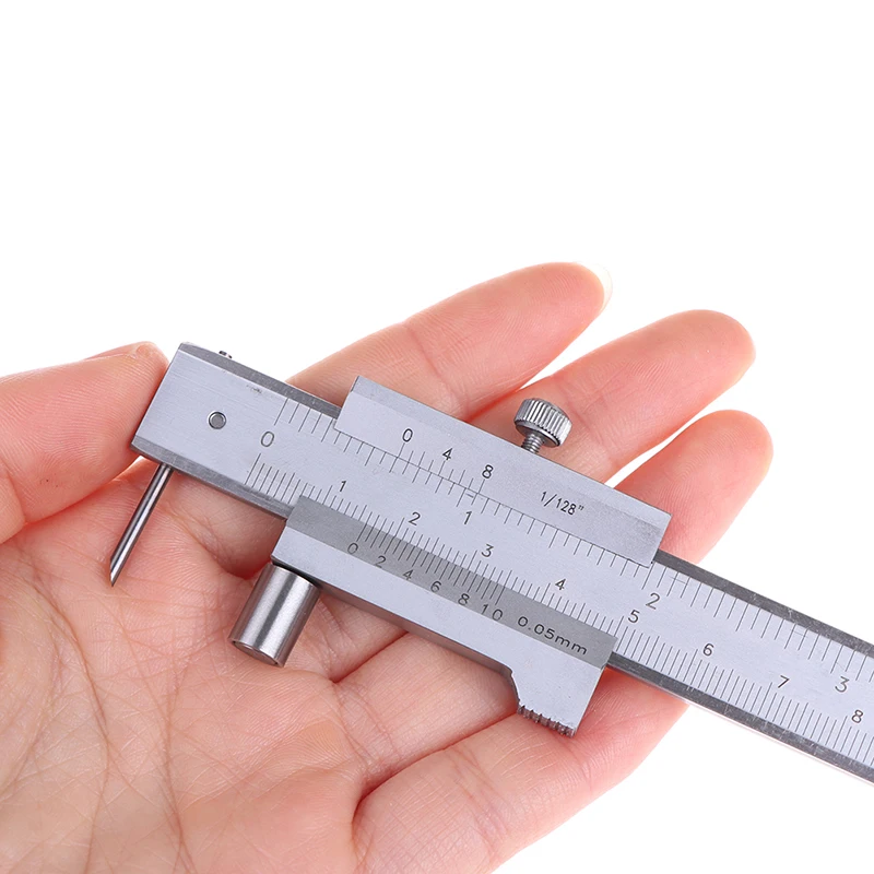 0-200mm/0-300MM/0-400MM/0-500MM Marking Vernier Caliper Scriber Stainless Steel Gauging Ruler Measuring Instrument Tools