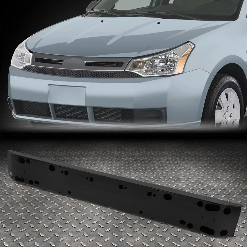 

US For 2008 2009 2010 2011 Ford Focus OE Style Black Steel Front Bumper Reinforcement Impact Bar