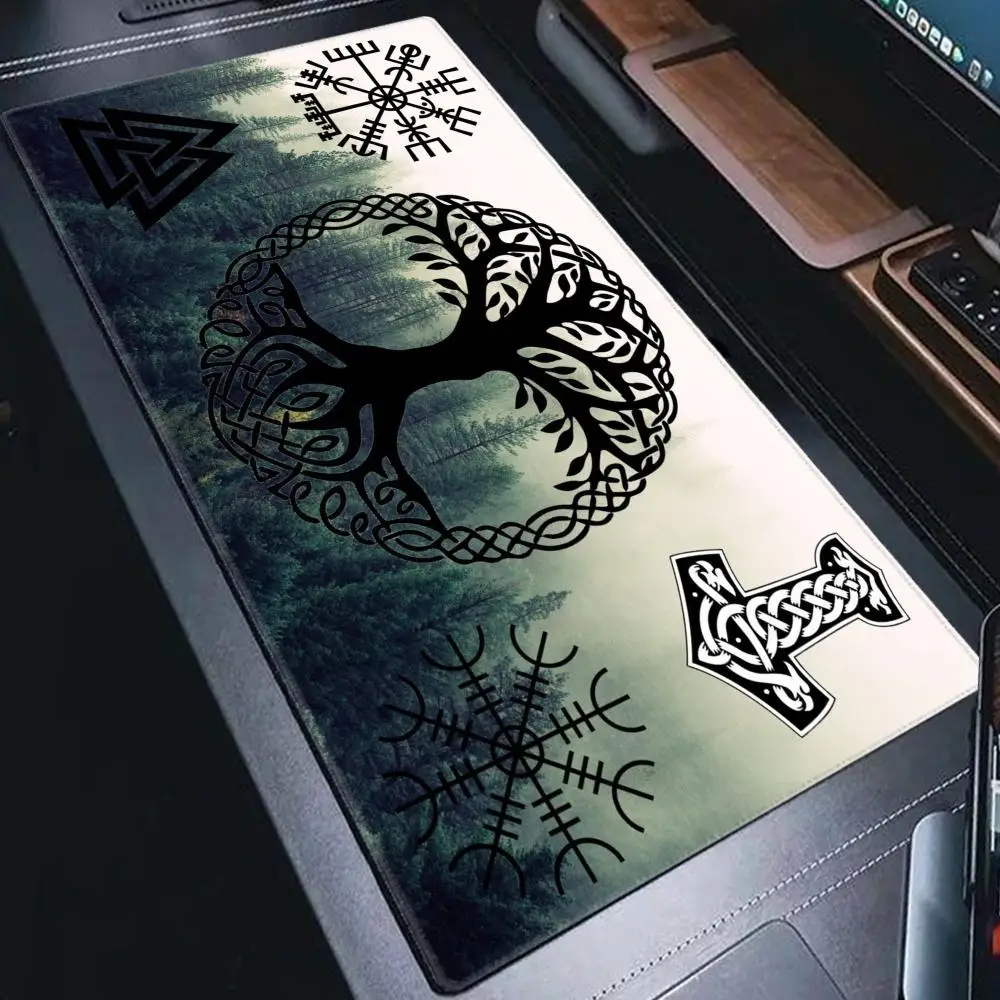 

Viking Valknut Yggdrasil Tree Of Life Simple Design Customized Laptop Gaming Size For Keyboards Mat Mousepad For Boyfriend Gift