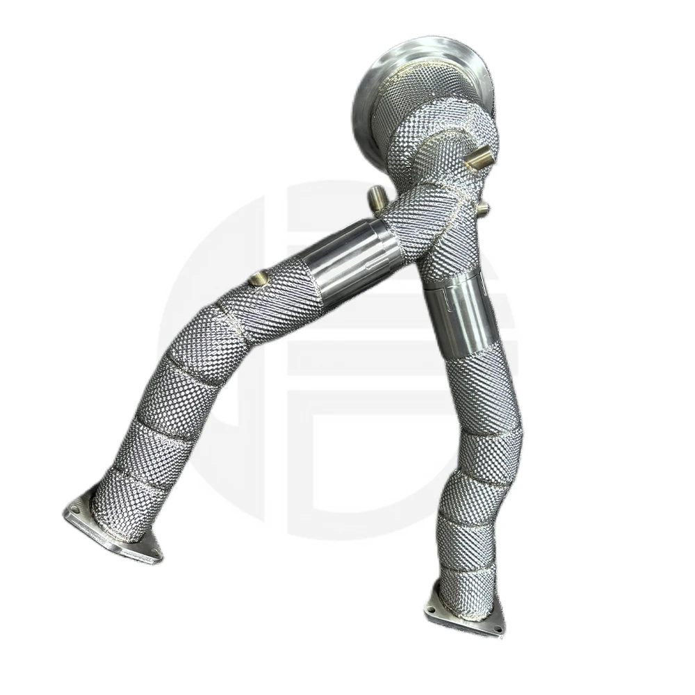 High Flow Performance  Heat Shield Catted Downpipe for S 3.0T 2020+ with OPF