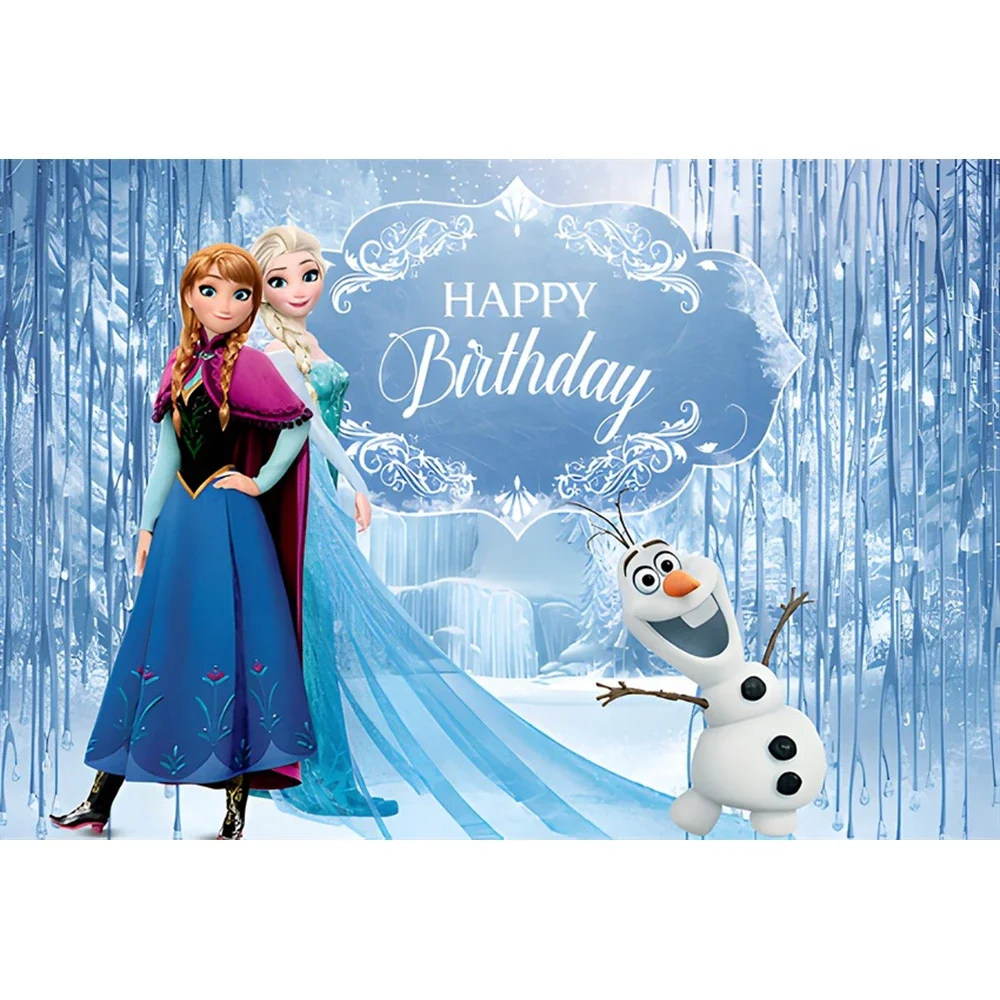Foto Latar Belakang Baby Shower Bertema Frozen Kastil Anak Perempuan Pesta Ulang Tahun Pertama Potret Latar Belakang Fotografi Studio Foto Anak