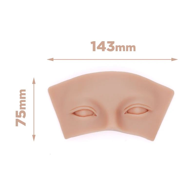 Tablero de entrenamiento de simulación de piel, maquillaje de ojos duradero, cosmetología, tablero de entrenamiento de salón para principiantes, maquillaje de ojos de silicona