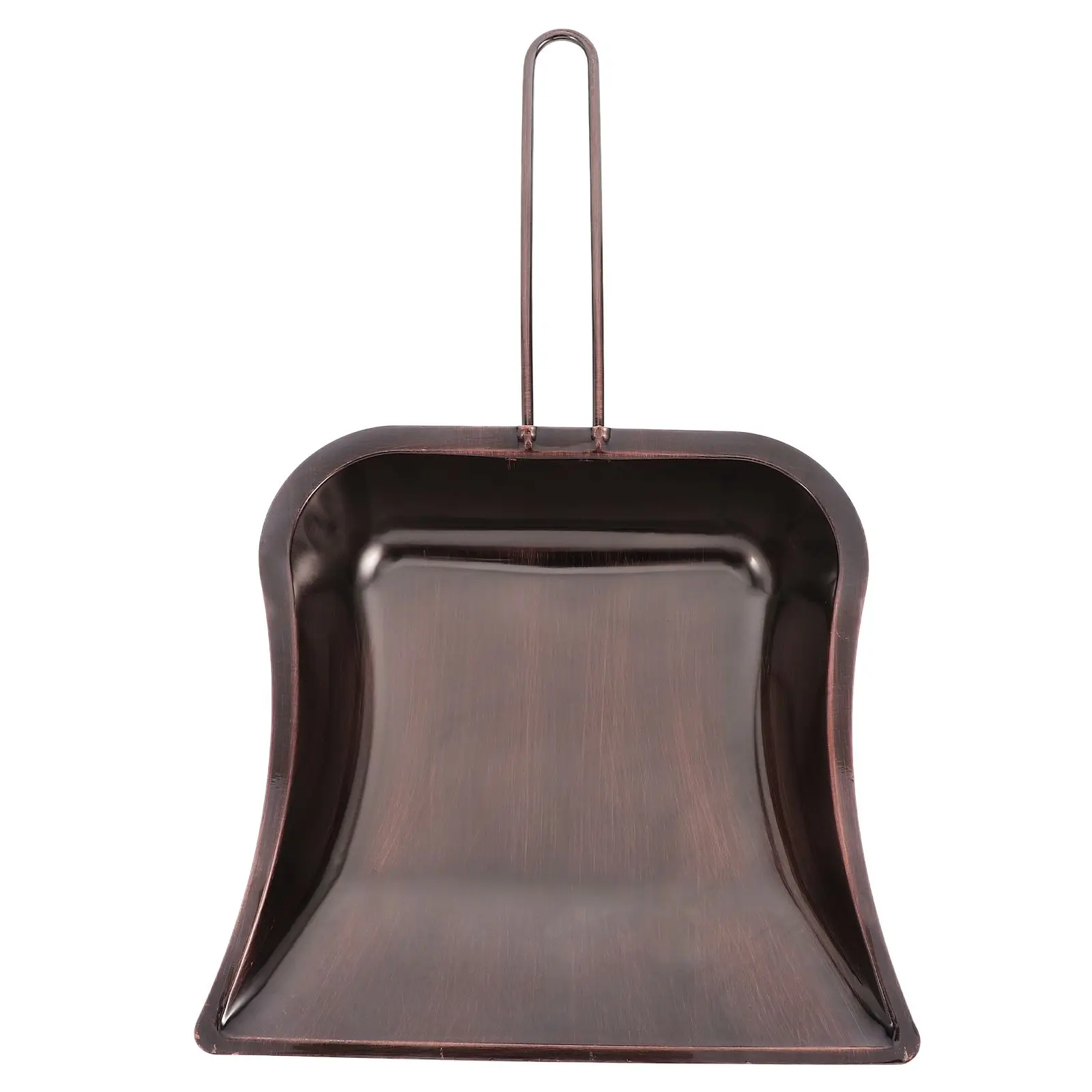 

Stainless Steel Dustpan Mini Size Long Handle Silver Compact Home Office Desktop Cleaning Tabletop Metal Heavy Duty