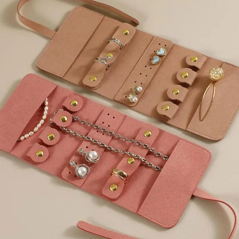 

Сумка для хранения украшений [YU], дорожный портативный органайзер для ювелирных изделий, складной футляр для браслетов, колец, ожерелий, серег, защитные дорожные сумки