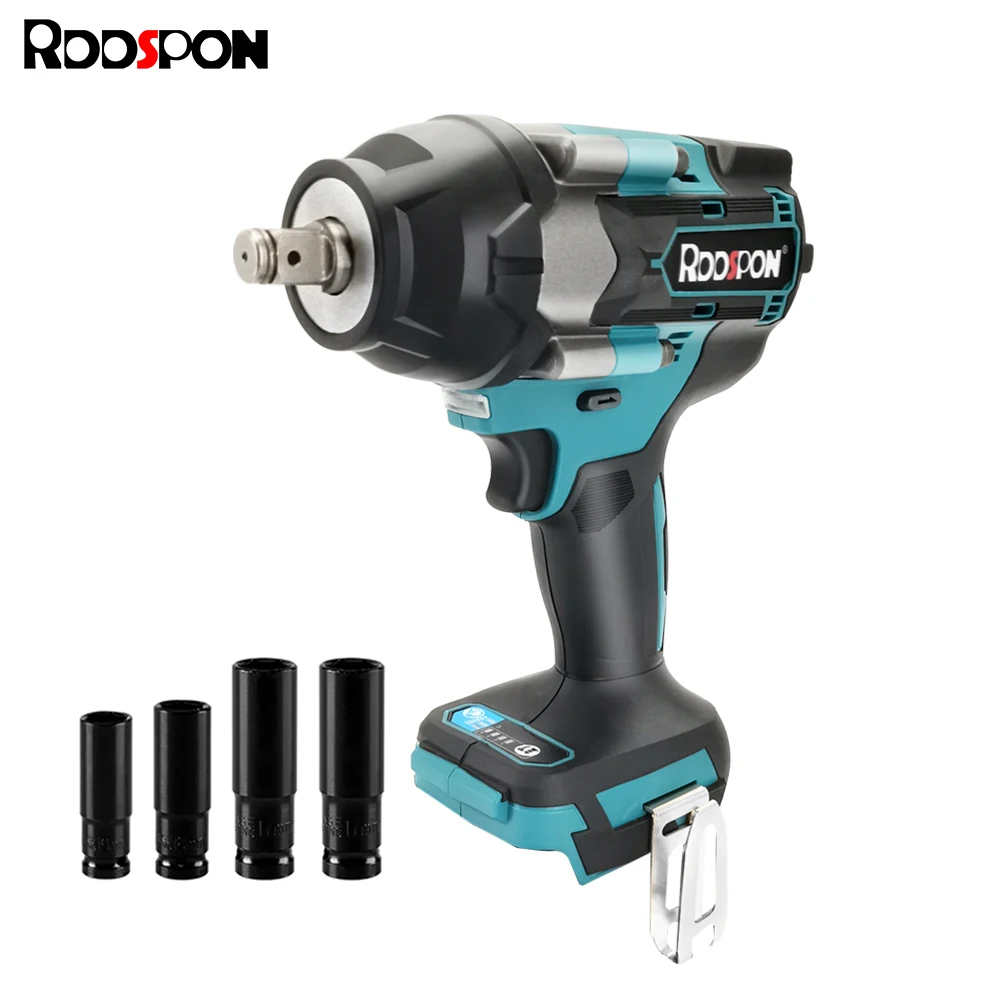 Chave de Impacto Elétrica Brushless Motorista de Carro sem Fio Ferramentas Elétricas Torque Máximo 1200n.m Makita 18v Bateria