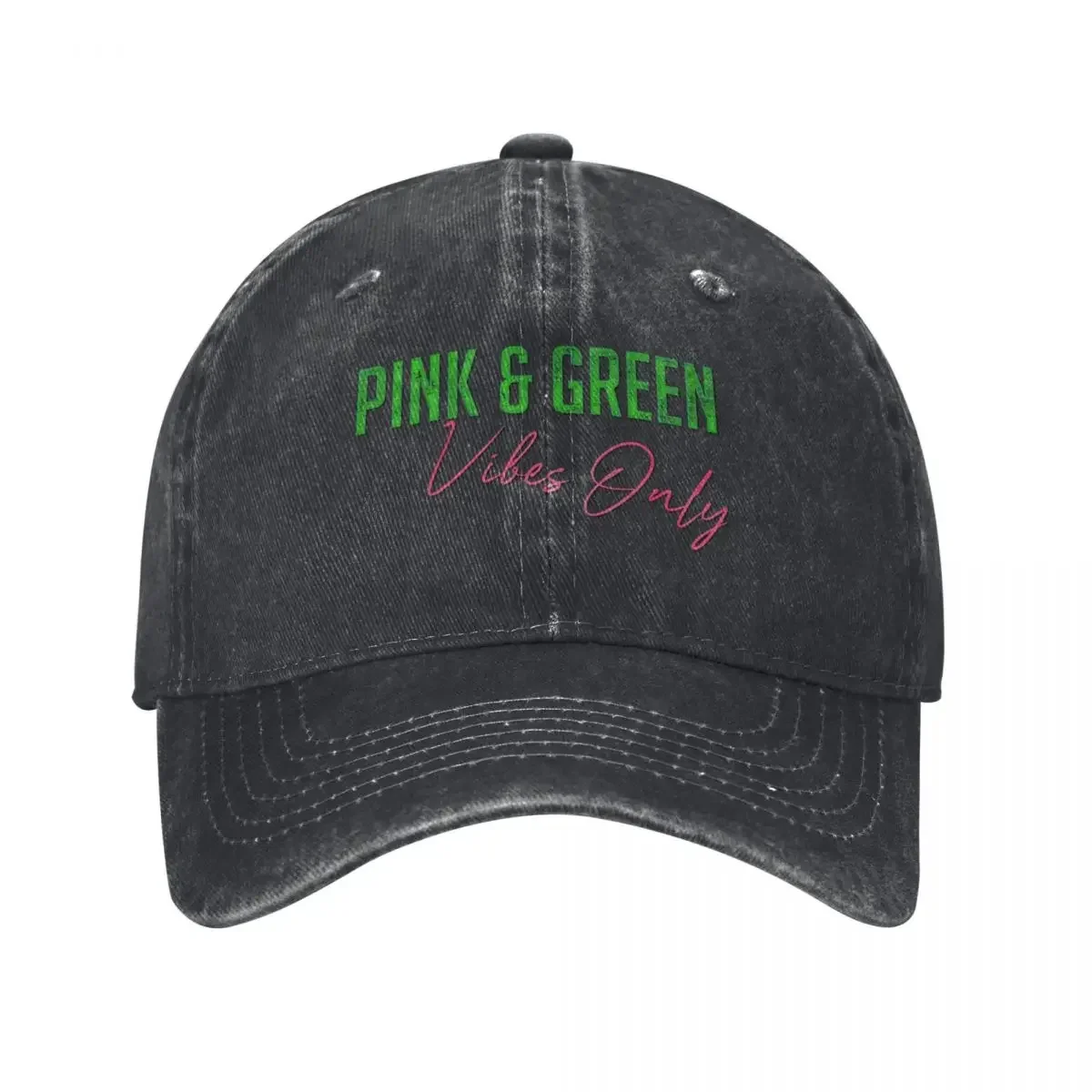 Pink and Green aka Vibes Only Baseball Cap custom Hat Luxury Man Hat Women's Golf Clothing Men's