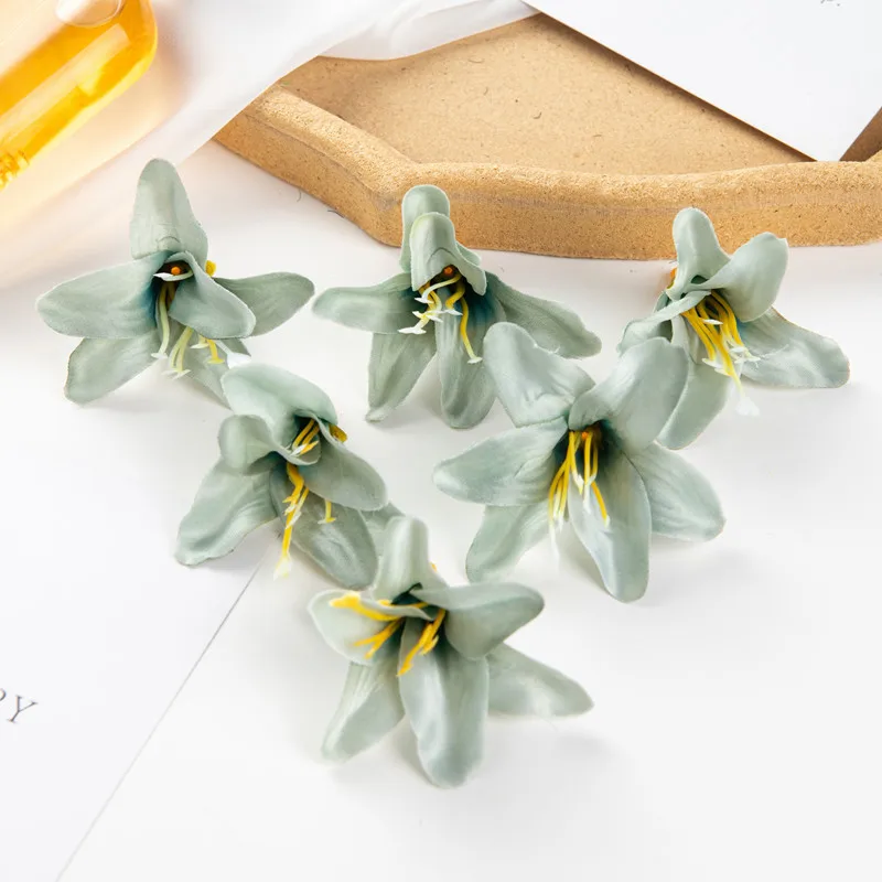 10/30 Stück Seidenlilien, künstliche Blumen für Hochzeit, Festival, Garten, Zuhause, Zimmer, Vase, Tischdekoration, Kranz, Scrapbook, DIY-Geschenkbox – Detail 13