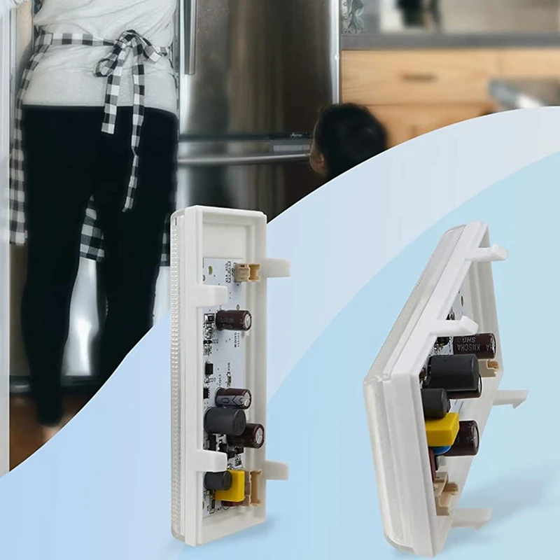 Lampu LED kulkas W10515058 ditingkatkan lampu LED utama Freezer cocok dengan pusaran air/Kenmore/Maytag, lemari es lemari es