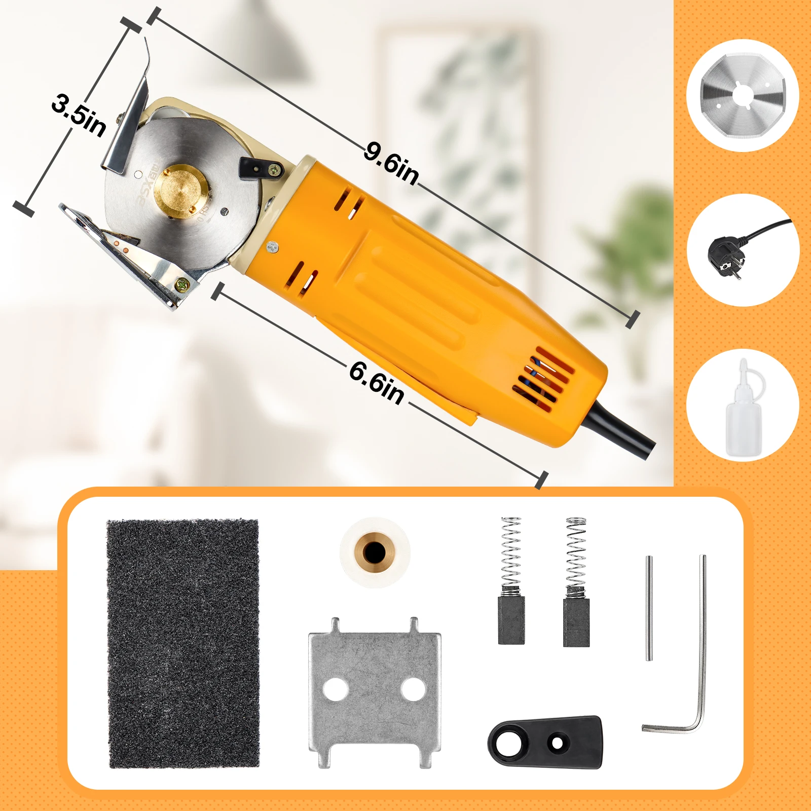 110V/220V Electric Scissors, Home Cloth And Leather Cutting Tools, Handheld Cutting Tools, DIY Electric Tufting Scissors